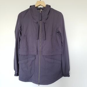 Lululemon Yogi Anorak Jacket Fatigue Light Luon Cadet Blue SZ 6